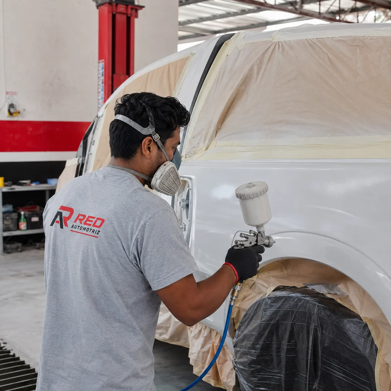 Servicio de planchado y pintura en Red Automotriz
